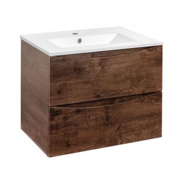 Тумба под раковину Vincea Mia 70 темное дерево VMC-2MC700RW - 0