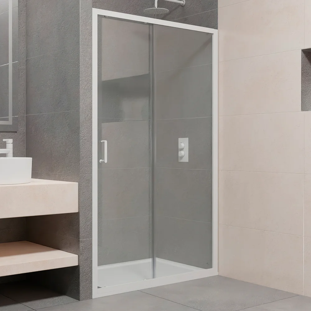 Душевая дверь RGW Passage PA-14W 130х195 профиль белый стекло прозрачное 41081413-15 - 0