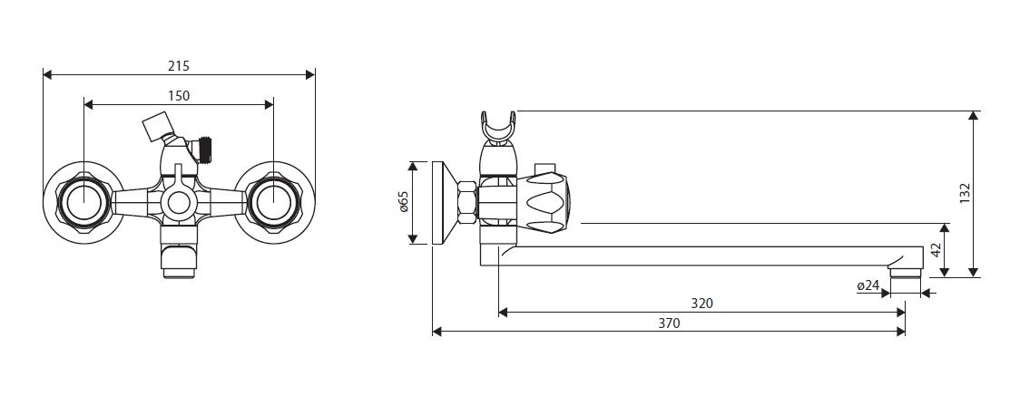 Смеситель Dorff Modern универсальный D7095000 - 2