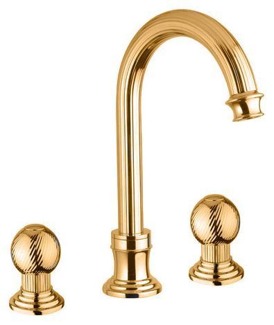 Смеситель для раковины Cezares OLIMP золото 24 карат  OLIMP-BLS2-A-03/24-M - 0