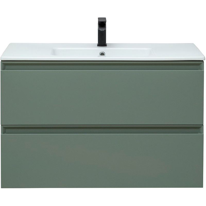 Тумба под раковину Allen Brau Eclipse 100 серо - зеленый матовый 1.E1003.CGM - 1