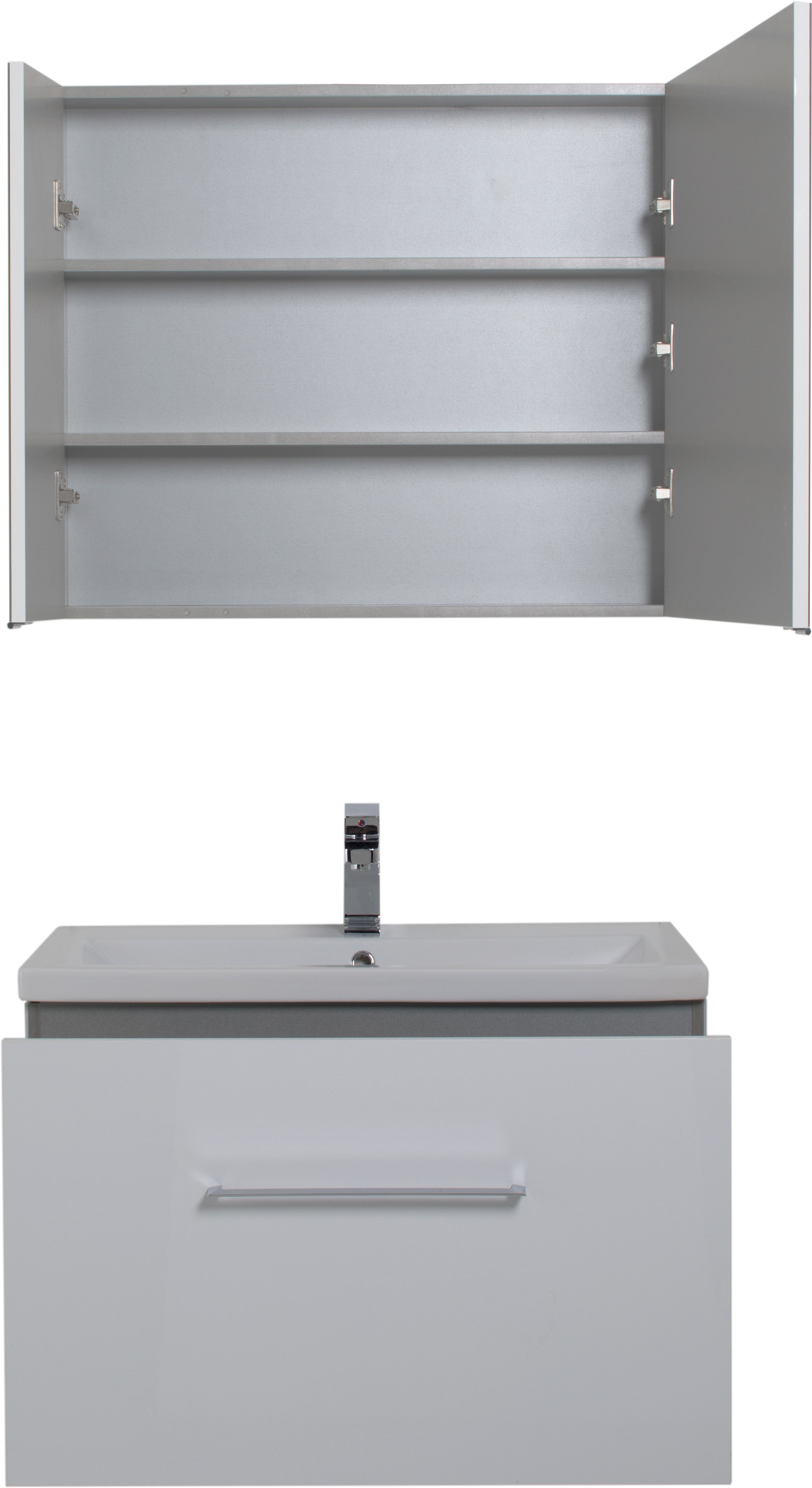 Мебель для ванной Aquanet Порто 80 белая - 3