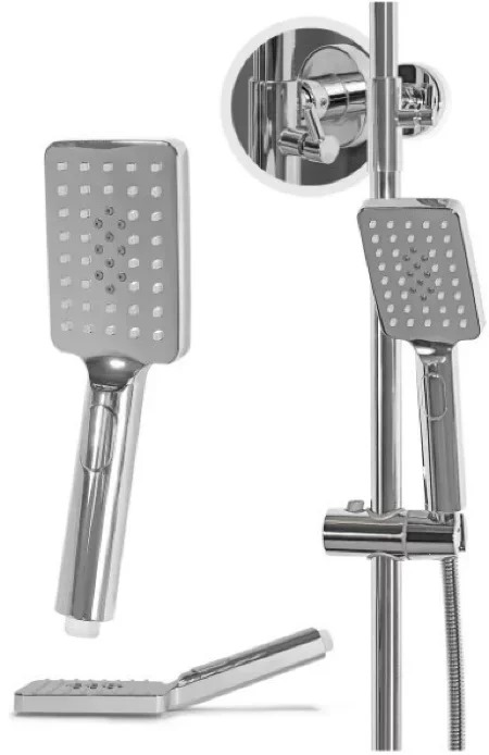 Душевая система с термостатом Grocenberg GB7005 Хром - 4