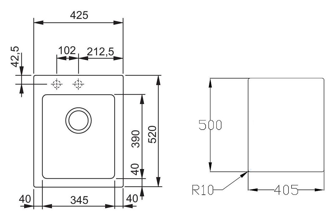 Мойка кухонная Franke Maris MRG 610-42 белый 114.0060.677 - 3