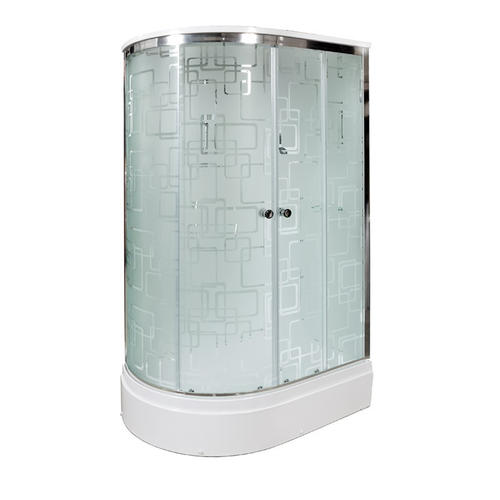 Душевая кабина Deto ЕМ 120х80 с гидромассажем, хром  EM2712RGM - 1