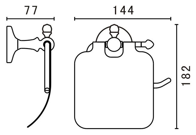 Держатель туалетной бумаги Art&Max Antic Crystal AM-E-2683SJ-Br - 2