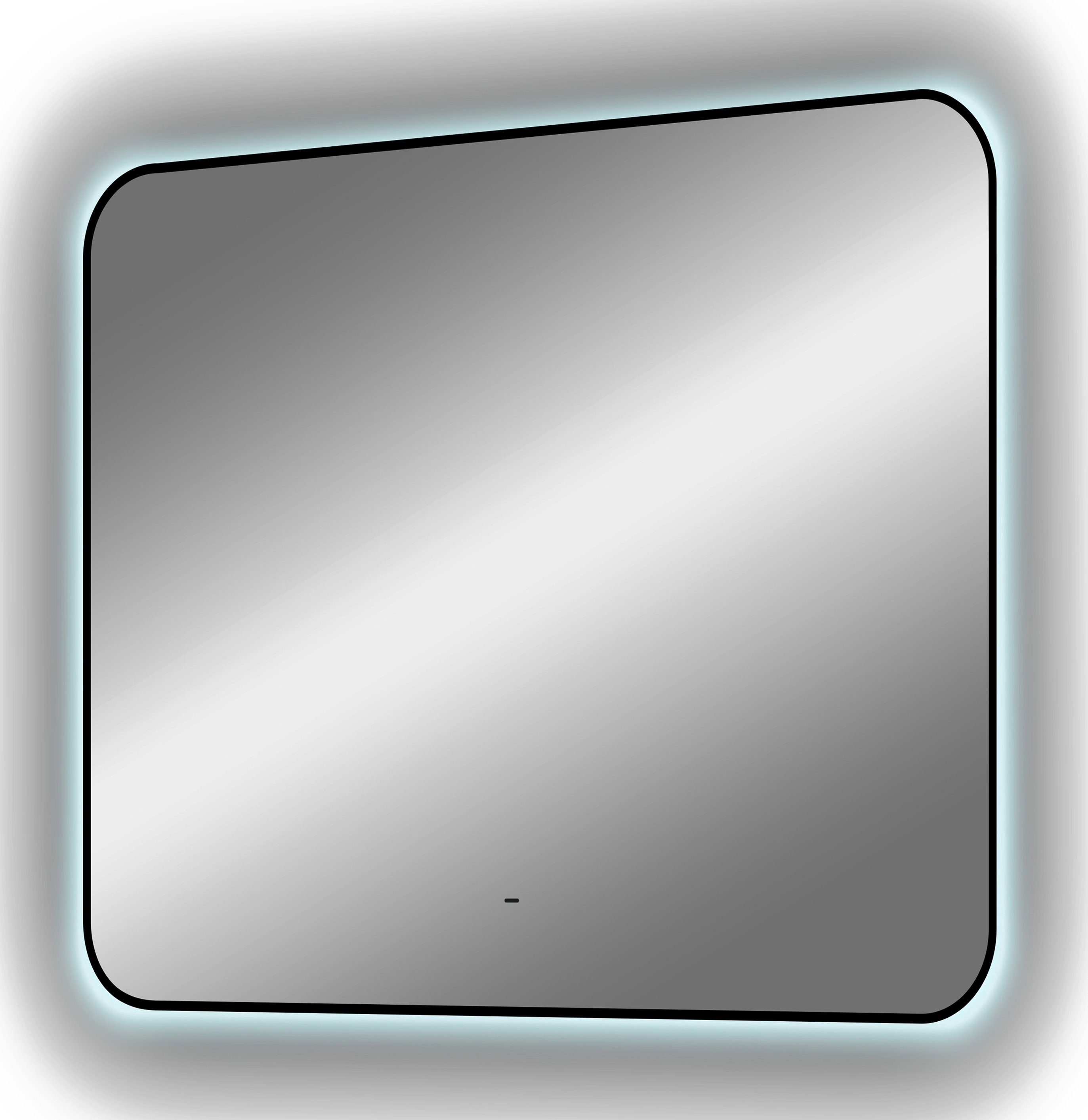 Зеркало DIWO Кострома 80 черное, с подсветкой, прямоугольное, инфракрасный выключатель ЗЛП1748 - 3