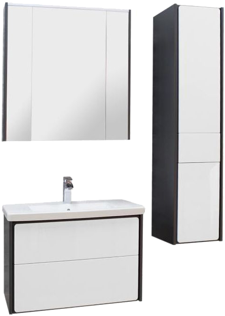 Тумба для комплекта Roca Ronda 80 белый глянец, антрацит ZRU9302965 - 5