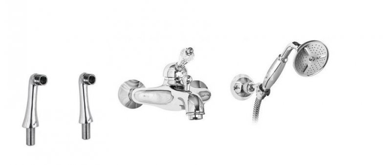 Смеситель для ванны Cezares Vintage хром  VINTAGE-PBVM-01-Sw - 1