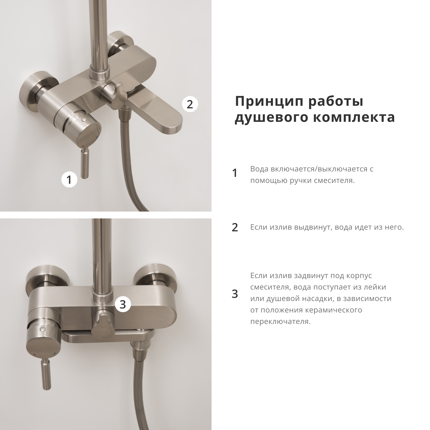 Душевая стойка Wasserkraft A27701 черная матовая - 4