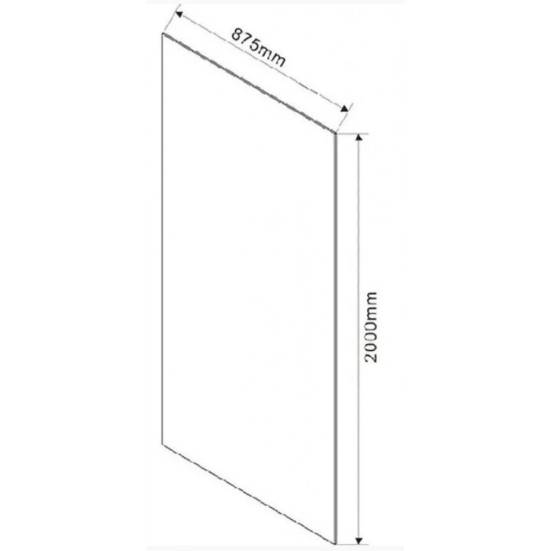 Стекло для душевой перегородки Vincea Walk-In тонированное VSG-1W900CG - 1