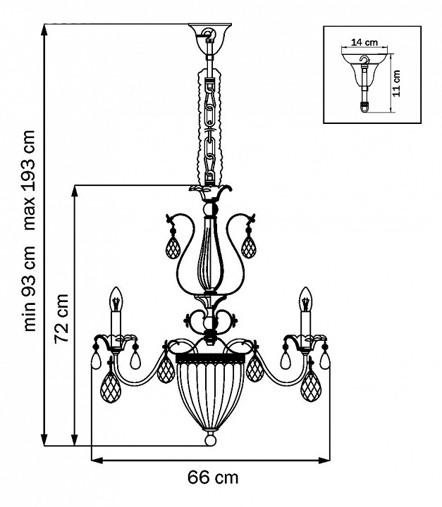 Подвесная люстра Lightstar Schon 790111 - 5