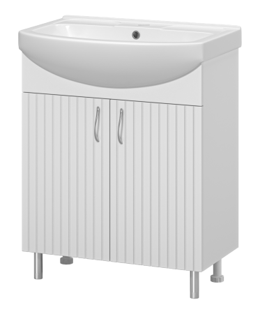 Тумба с раковиной Misty Изео 70 белая глянцевая УТ000015762 - 0