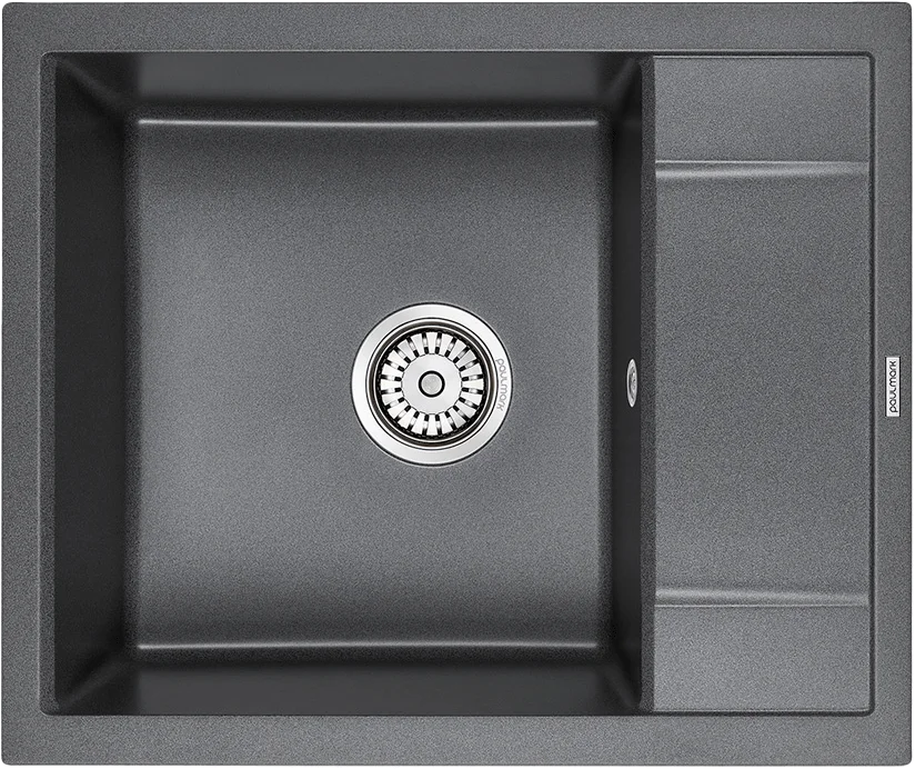 Мойка кухонная Paulmark Optimum 60 графит PM216050-DG - 0
