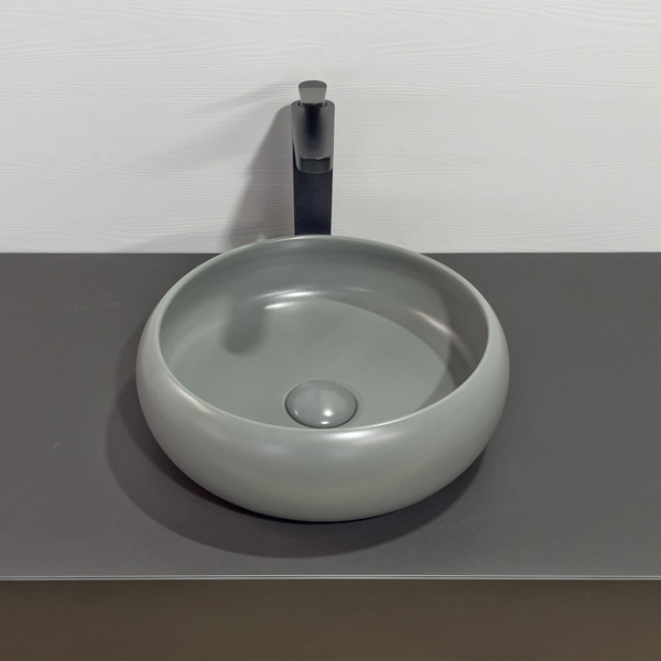 COMFORTY. Раковина COMFORTY 113MH светло серая матовая 00-00012226 - 3