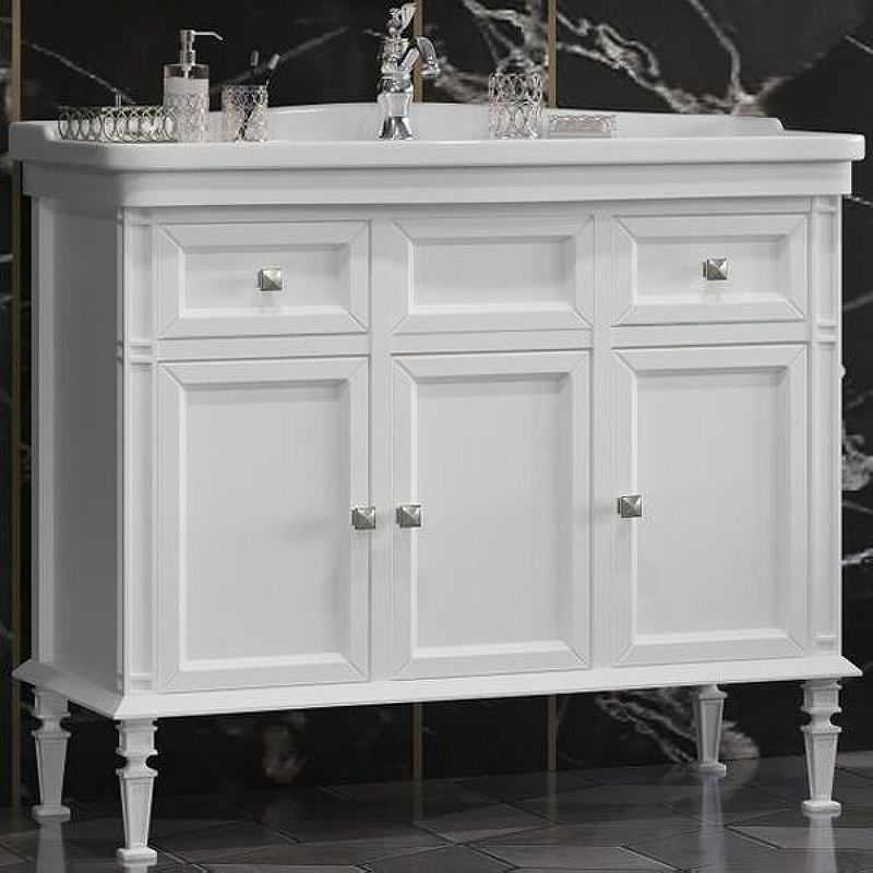 Тумба под раковину Opadiris Кантара 105 белая 00-00003680 - 0