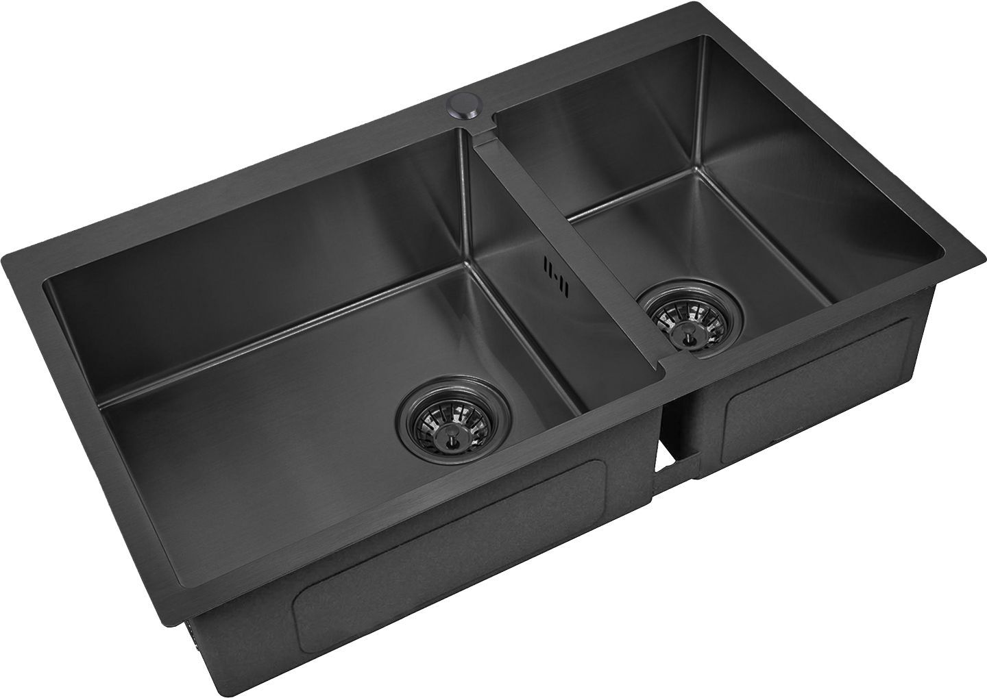 Мойка кухонная Zorg Inox PVD 78-2-51 L grafit PVD 78-2-51-L GRAFIT - 0