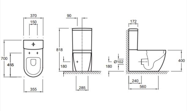 Чаша унитаза Jacob Delafon Rodin EJA102-00 напольная - 1