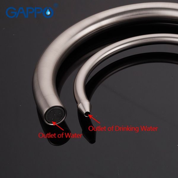 Смеситель для кухни с подключением фильтра питьевой воды сатин G4398-10 - 5