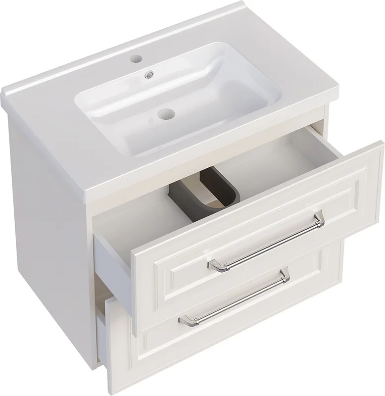 Тумба под раковину без столешницы ASB-Woodline Валенца 80 слоновая кость 11920 СК - 4