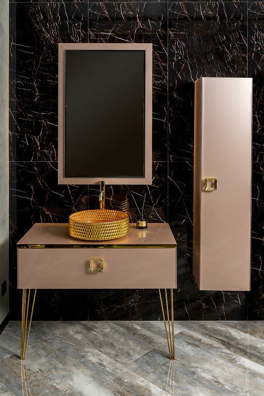 Столешница под раковину Armadi Art Lucido 100 розовый 853-100-Rose - 1