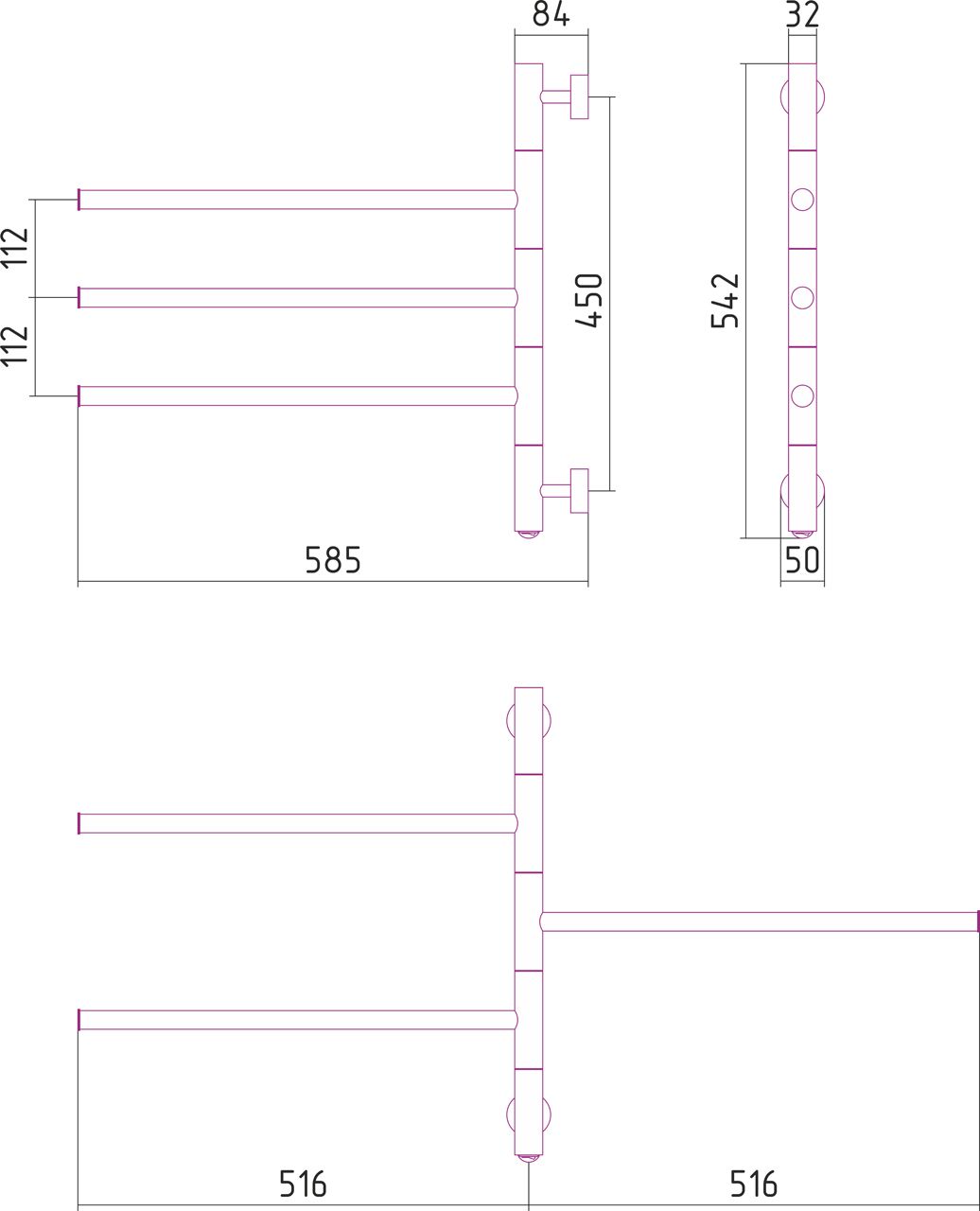 Полотенцесушитель электрический ЭПС СУНЕРЖА 