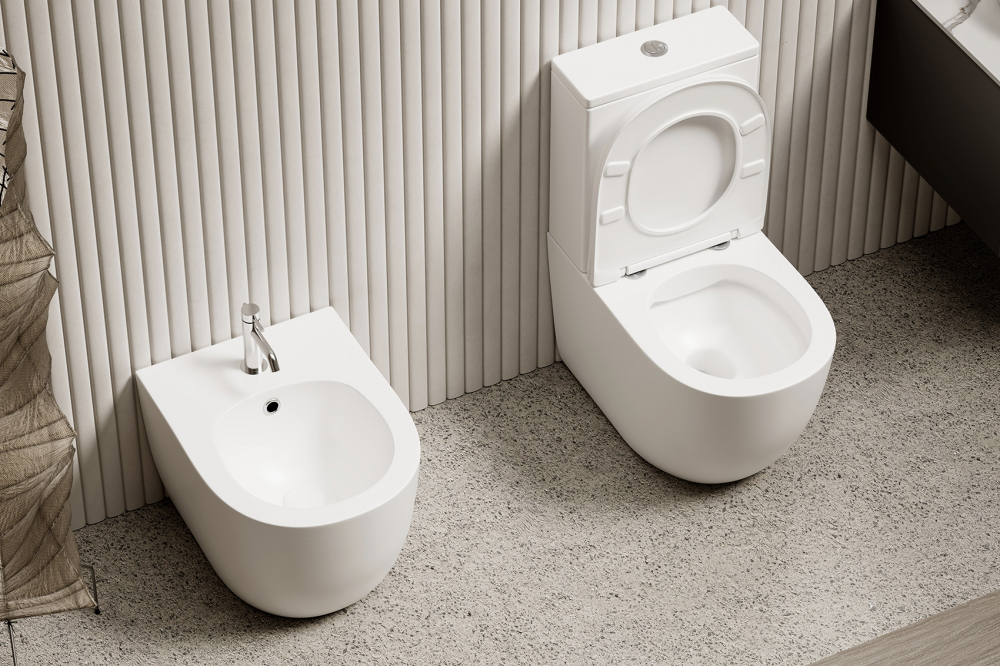 Биде напольное Abber Bequem белый AC1152 - 5