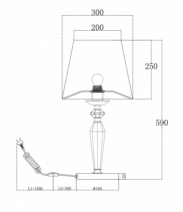 Настольная лампа Maytoni Beira MOD064TL-01N - 2
