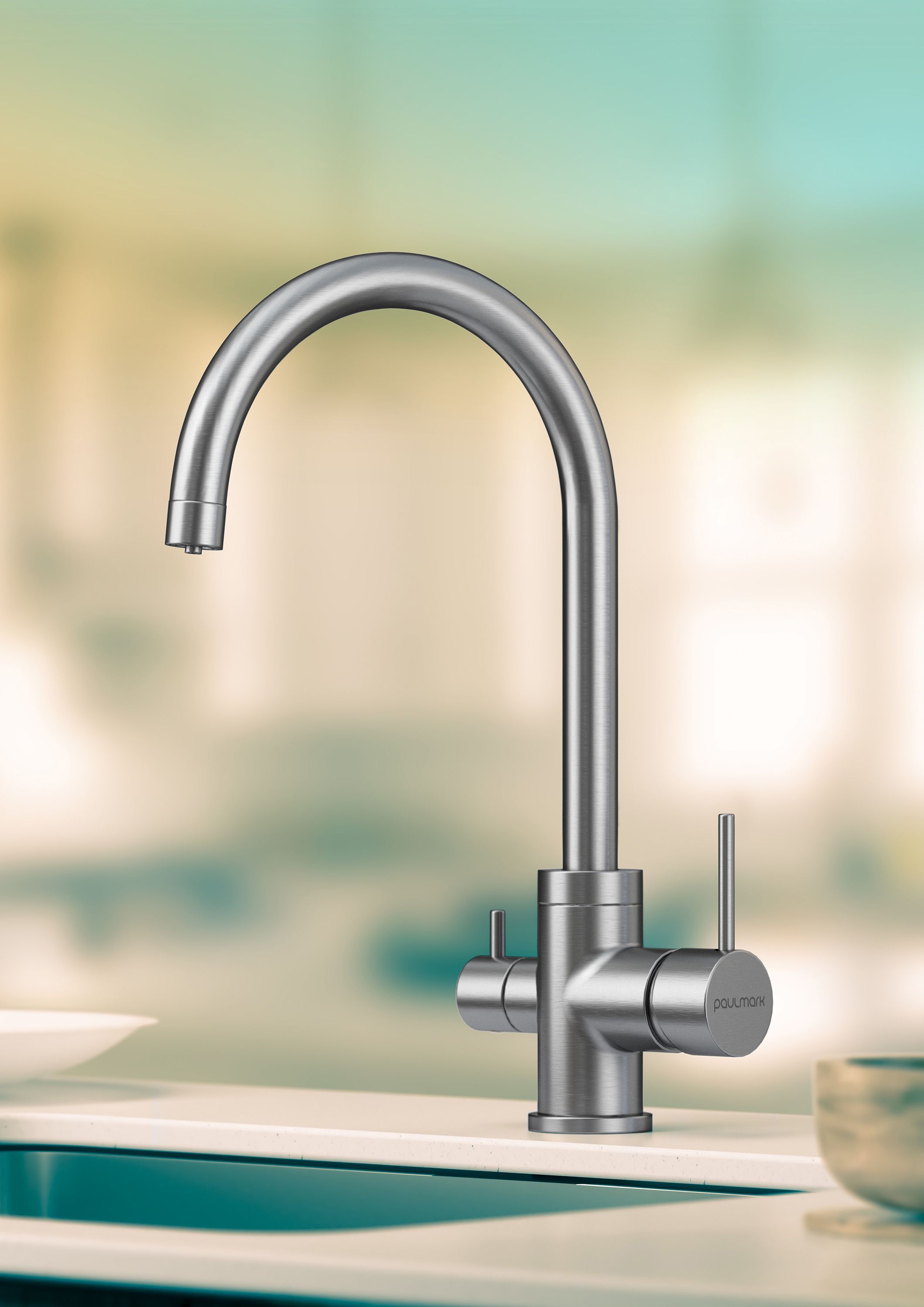 Смеситель для кухни Paulmark Essen сталь Es213211-NI - 1