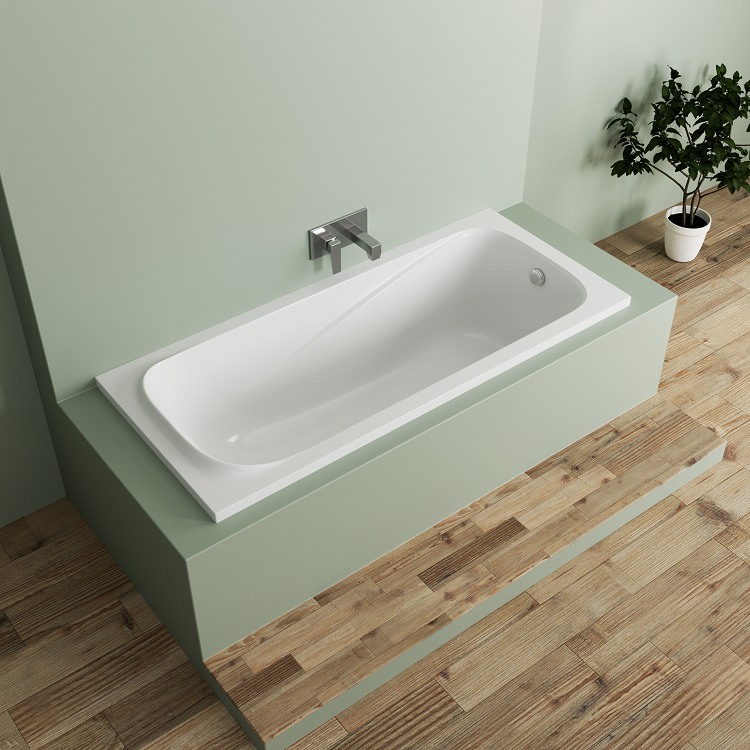 Ванна из литьевого мрамора Delice Triumph 180х80 белый DLR330012 - 3