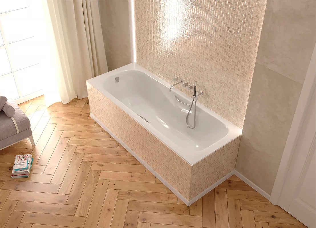 Чугунная ванна Универсал Сибирячка 170x75 см, пристенная, на ножках 4607152360264  - 2