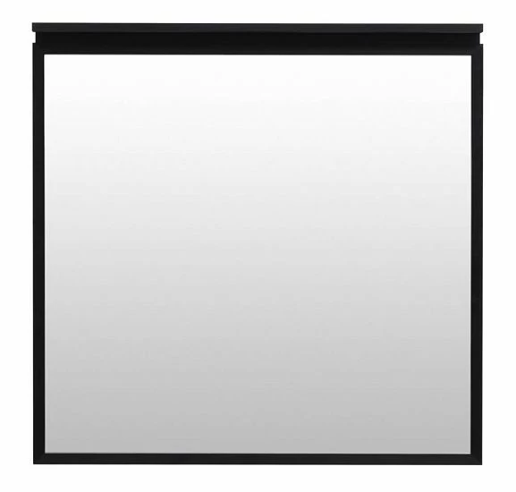 Зеркало Allen Brau Priority 80х75 с подсветкой черный матовый 1.31015.BB - 0