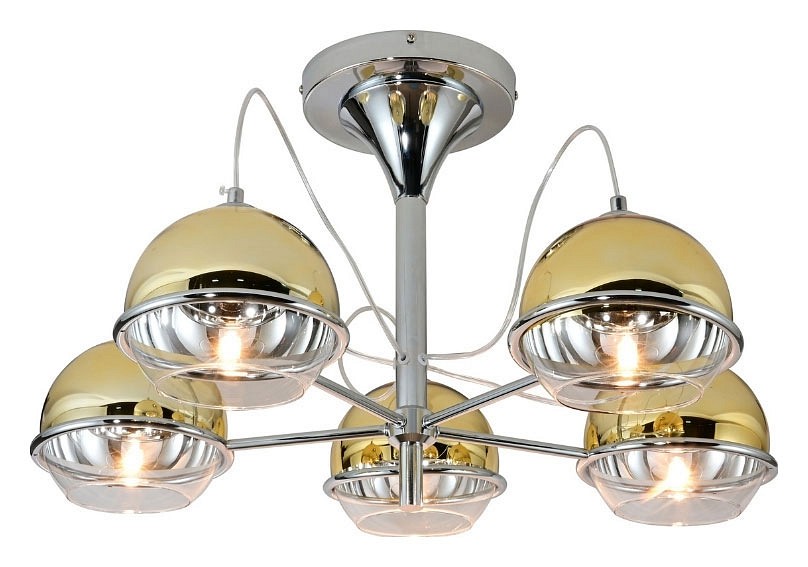 Люстра на штанге LUMINA DECO Veroni LDC 1029-5 GD - 0