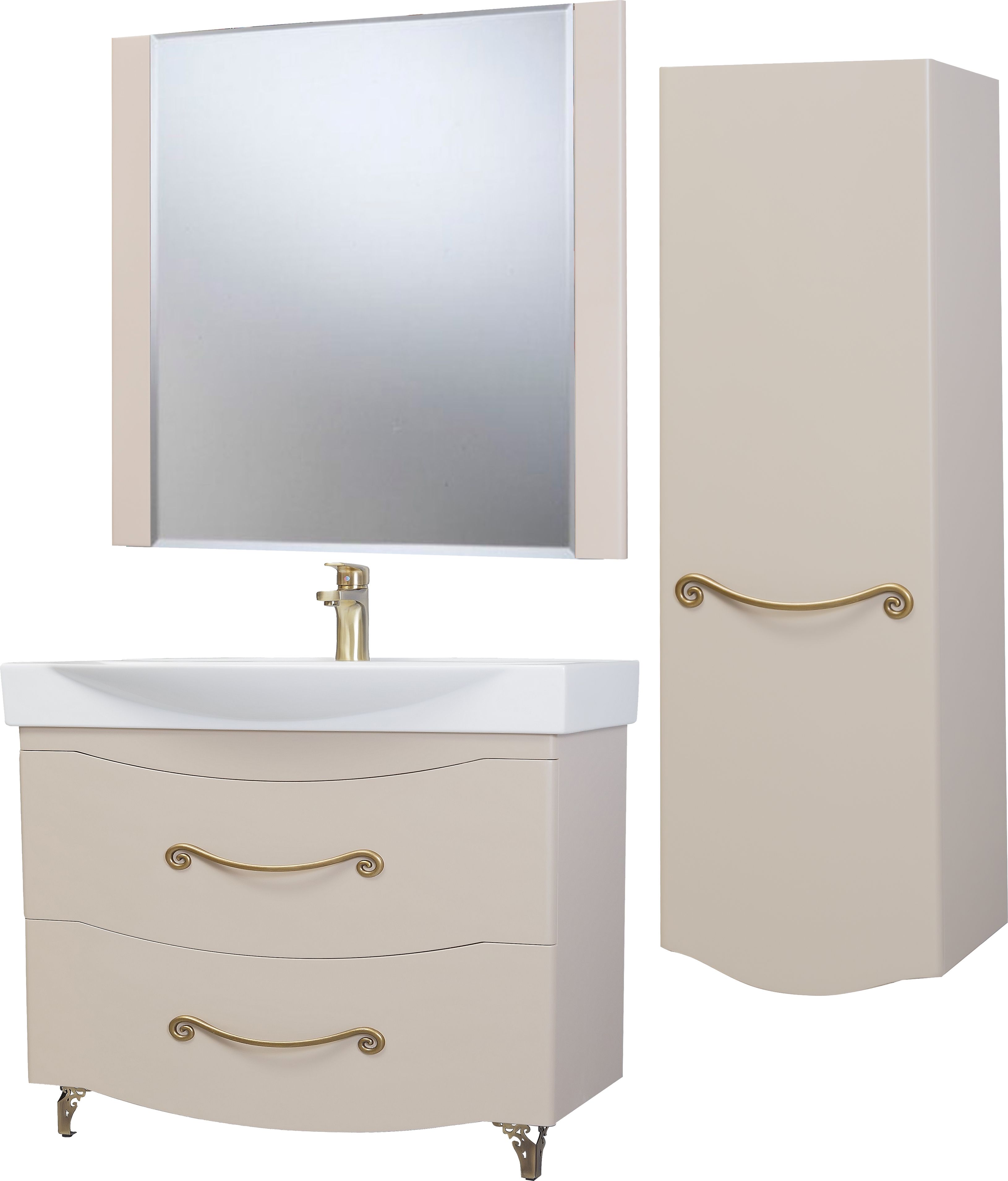 Тумба для комплекта Bellezza Сесилия 105 капучино 4639718110457 - 3