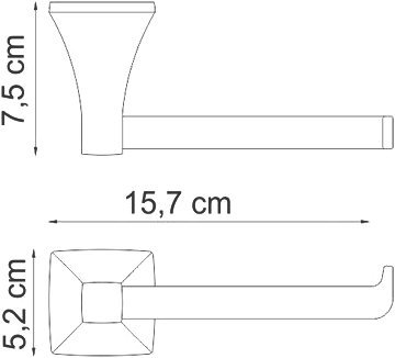 Держатель туалетной бумаги Wasserkraft Wern K-2596 - 2