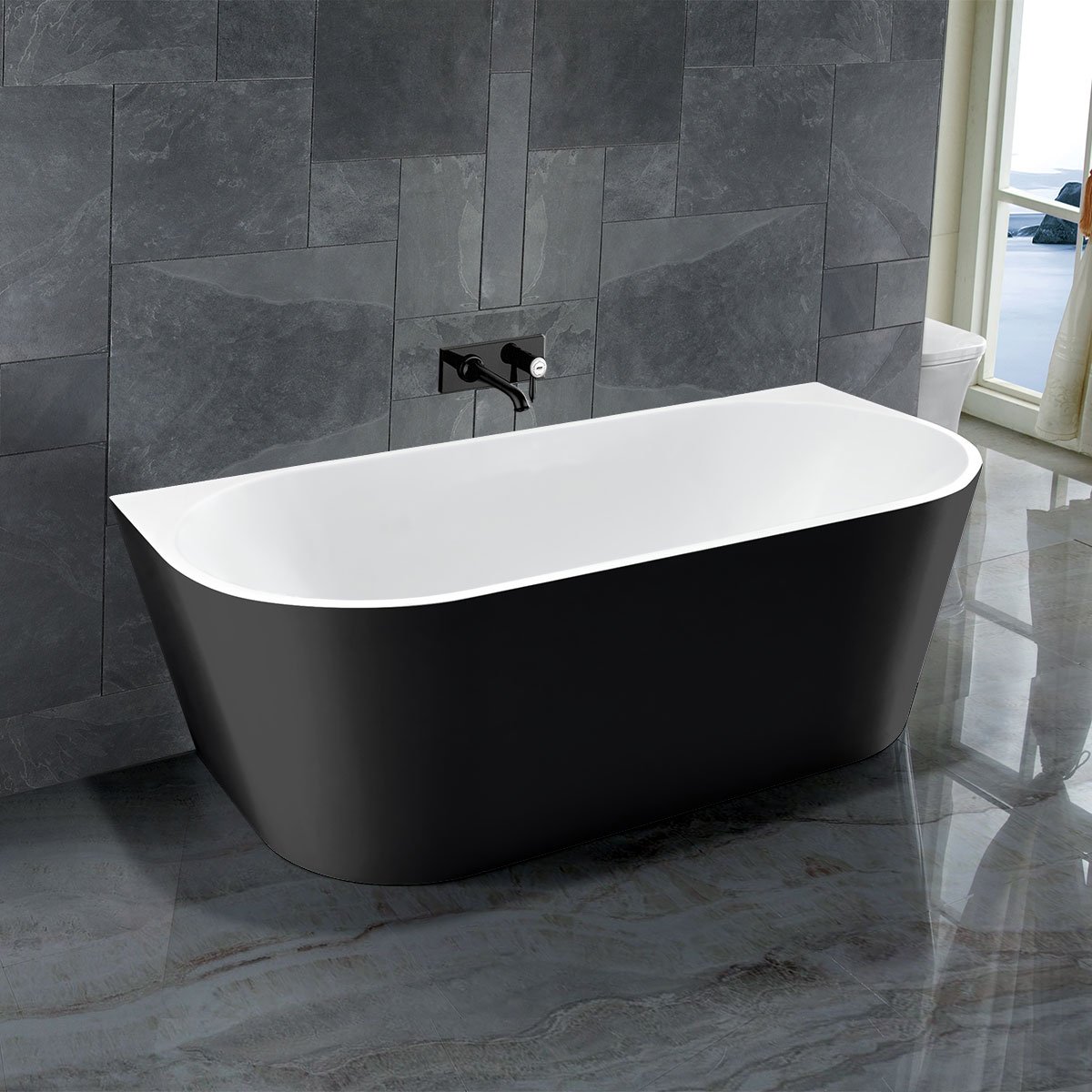 Акриловая ванна Vincea VBT-421-1700MB черная - 1
