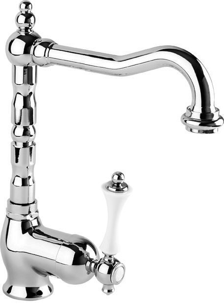 Смеситель для раковины Cezares MARGOT Bianco Lucido Cromo  MARGOT-LSM2-BLC - 1