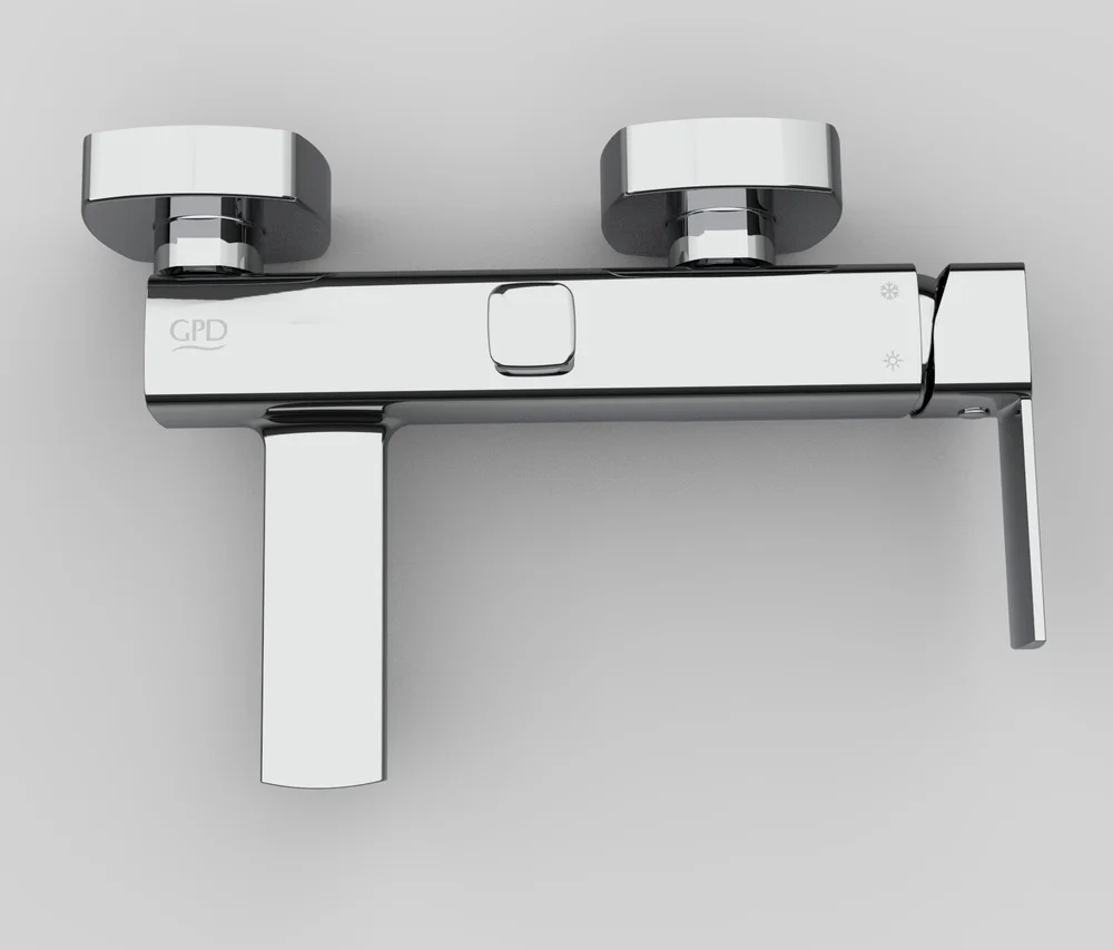 Смеситель для ванны с душем GPD Pedra хром MBB160 - 6