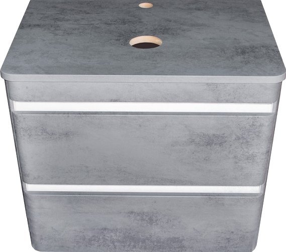 Тумба для комплекта Style Line Атлантика 80 Люкс Plus, подвесная, бетон темный СС-00002283 - 1