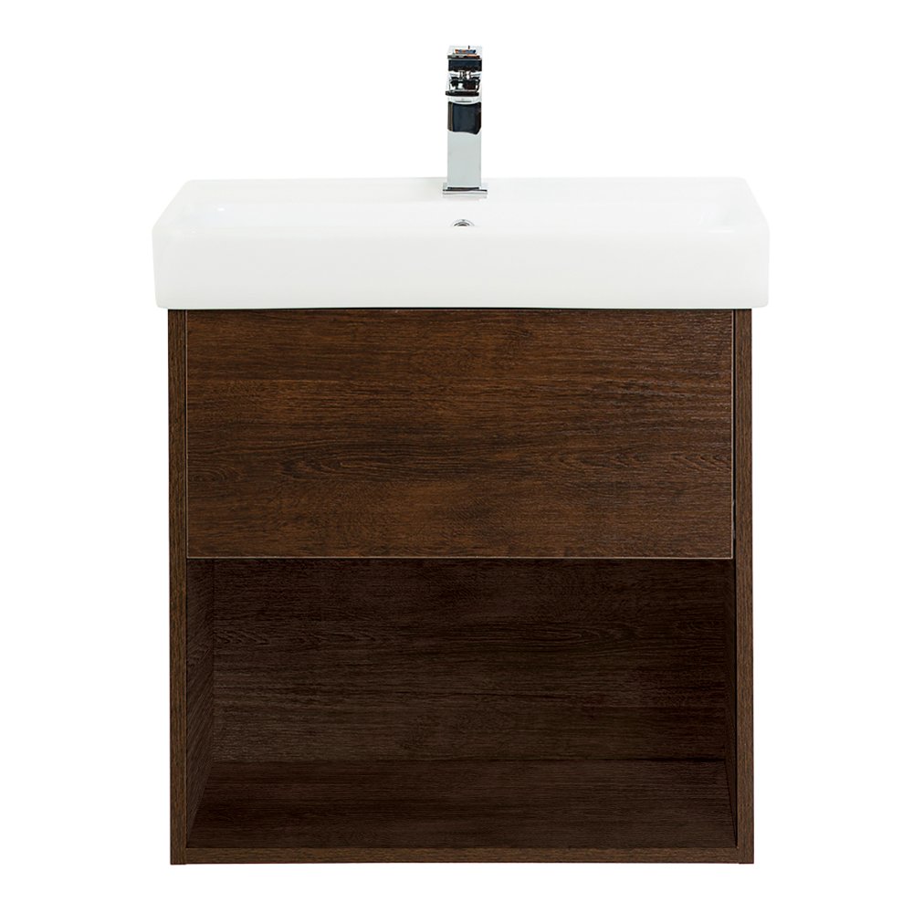 Тумба с раковиной BelBagno Neon 50 темное дерево - 0