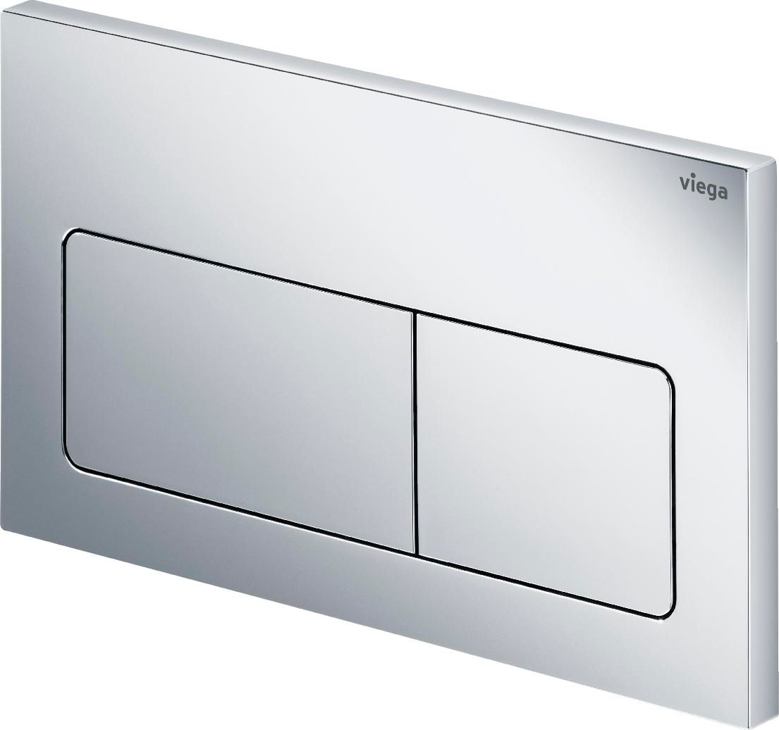 773717 Prevista Панель смыва для унитазов Visign for Life 5, пластик, хром, модель 8601.1 - 0