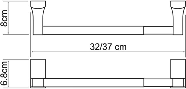 Полотенцедержатель Wasserkraft Leine K-5091 для бумажных полотенец - 3