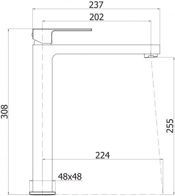 Смеситель Cezares Effect LSM1-A-01-W0 для раковины EFFECT-LSM1-A-01-W0 - 1