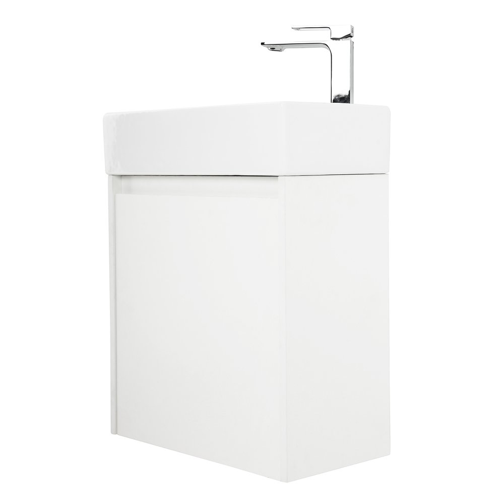 Тумба с раковиной Belbagno Kraft Mini 50 L белый матовый - 2