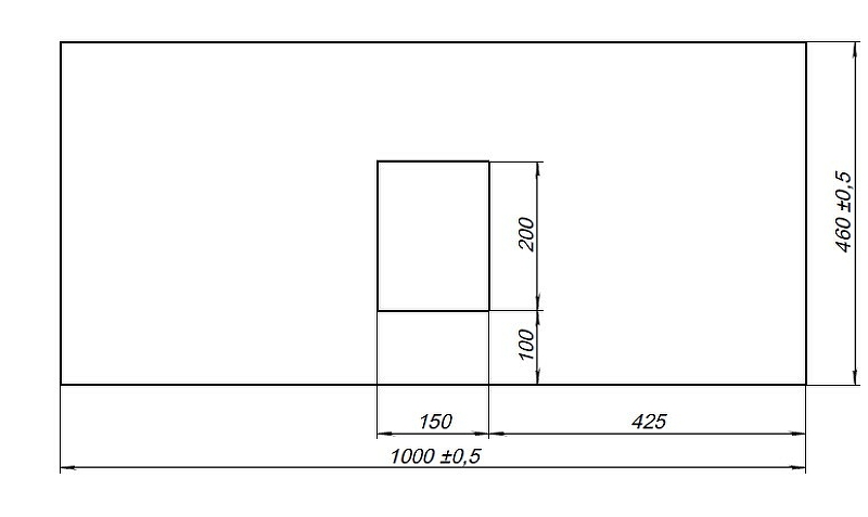 Столешница под раковину Allen Brau Infinity 100 графит структура 1.21012.GR-S - 4