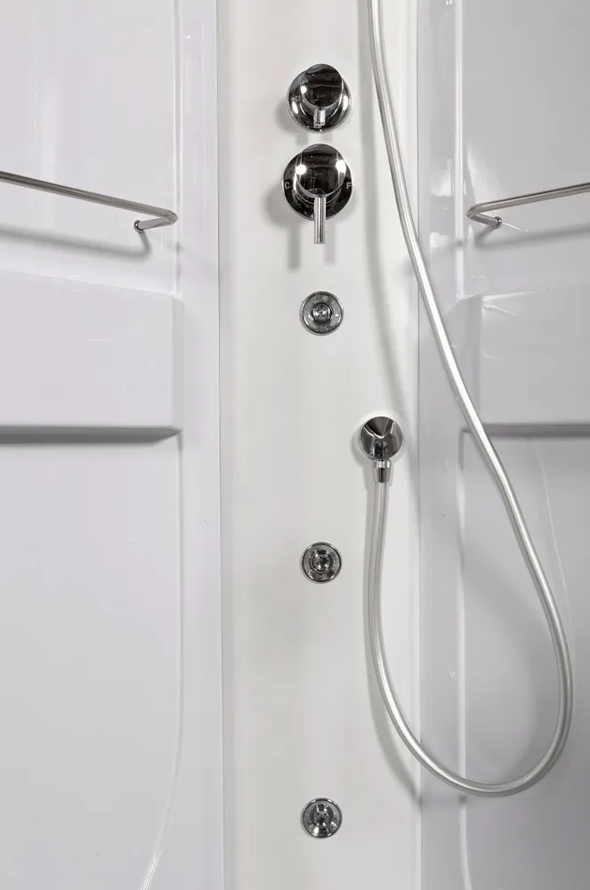 Душевая кабина Deto L 120х80 с гидромассажем, хром  L620LGM - 6