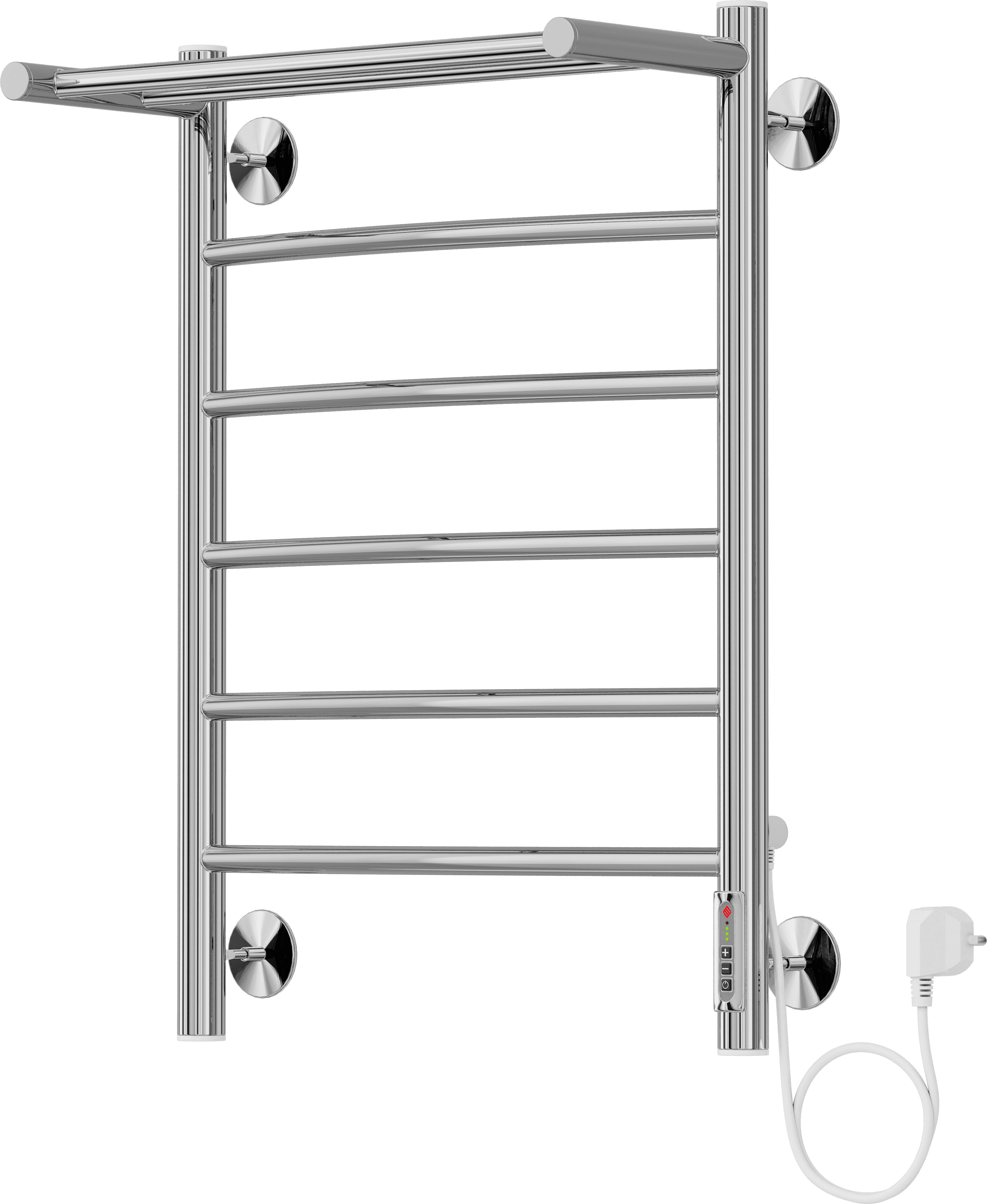 Электрический полотенцесушитель Terminus Классик П6 450x650 с полкой Хром 4630080267107 - 1