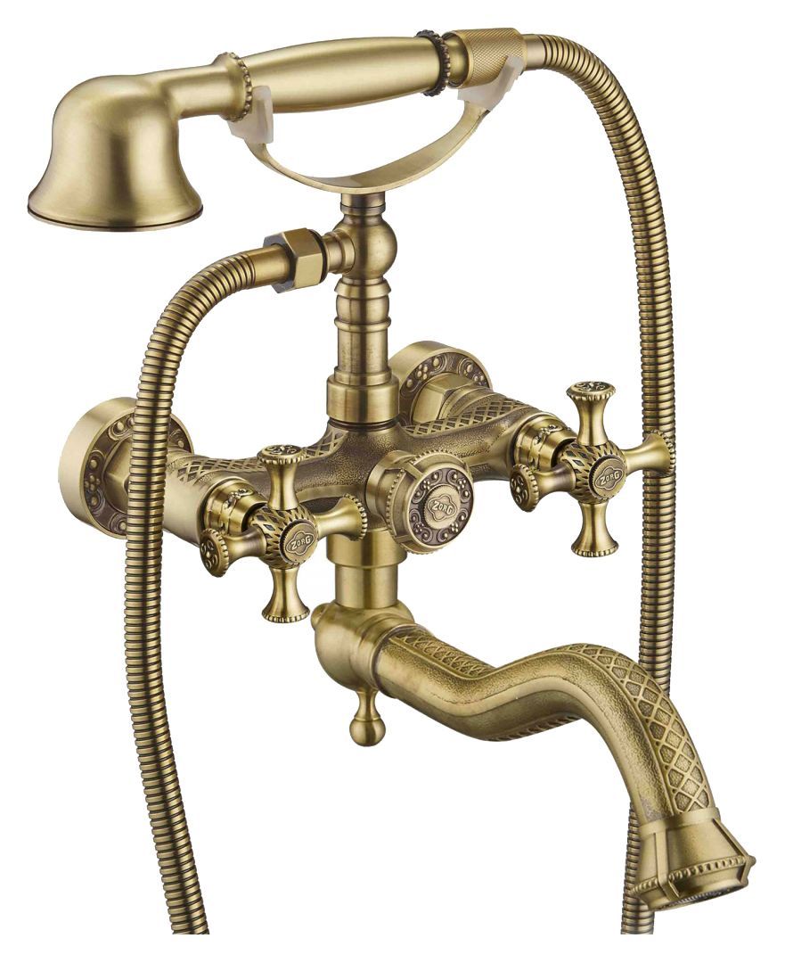 Смеситель Zorg Antic A 7000W-BR для ванны с душем - 0
