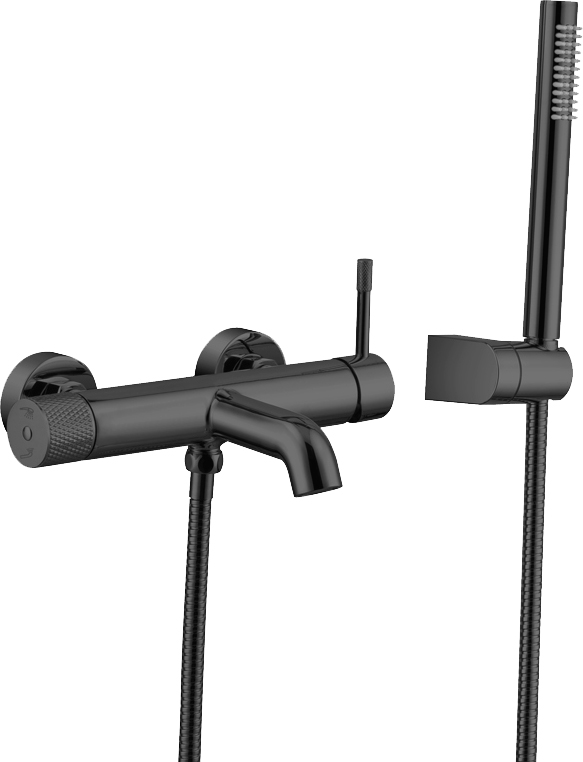 Смеситель Boheme Uno 463-SGM для ванны с душем, shine gun metall - 0