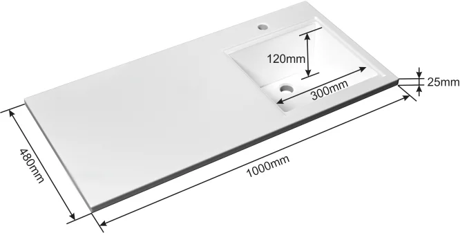 Раковина над стиральной машиной Санта Лидер 100 R белый 900107NW - 5
